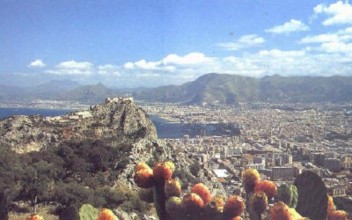 Visuale da Monte Pellegrino verso Palermo